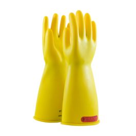 Class 0 Rubber Insulating Glove with Straight Cuff - 14", Yellow, 10 170-0-14/10