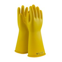 Class 2 Rubber Insulating Glove with Straight Cuff - 14", Yellow, 10 170-2-14/10