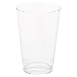 Classic Crystal Plastic Tumblers, 12 oz, Clear, Fluted, Tall, 20/Pack, 12 Packs/Carton