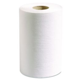 100% Recycled Hardwound Roll Paper Towels, 1-Ply, 7.88" x 350 ft, White, 12 Rolls/Carton