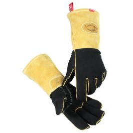 Deerskin Wool Lined MIG/Stick Welding Gloves, Black, L 1852-5