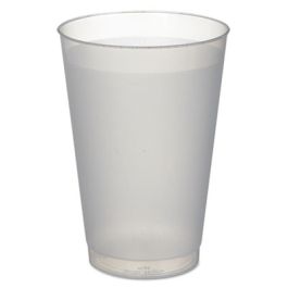 Frost Flex Cups, Cold, 14 oz, Plastic, Frosted, 25/Pack, 20 Packs/Carton