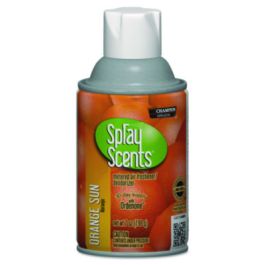 Champion Sprayon SPRAYScents Metered Air Freshener Refill, Orange Sun, 7 oz Aerosol Spray 12/Carton