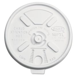 Lift n' Lock Plastic Hot Cup Lids, Fits 12 oz to 24 oz Cups, Translucent, 1,000/Carton