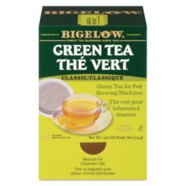 Green Tea Pods, 1.90 oz, 18/Box