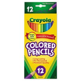Long-Length Colored Pencil Set, 3.3 mm, 2B, Assorted Lead and Barrel Colors, Dozen