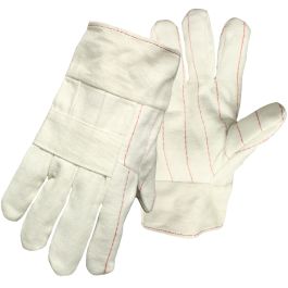2-Ply Hot Mill Nap-Out W Band Top Cuff 10 Oz. 100% Cotton Flannel Nap-Out Palm, Natural, L 1JC3016W
