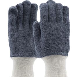 Heavy Weight Terry Cloth Heat Resistant Glove - Knit Wrist, Gray, L 1TC3121CP