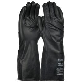 14" Long 7 Mil Butyl Rubber Glove with Smooth Grip, Black, L 1UB0007L