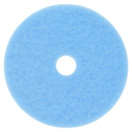 Hi-Performance Burnish Pad 3050, 27" Diameter, Sky Blue, 5/Carton