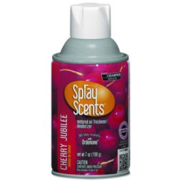 Champion Sprayon SPRAYScents Metered Air Freshener Refill, Cherry Jubilee, 7 oz Aerosol Spray, 12/Carton
