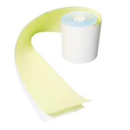 No Carbon Register Rolls, 3" x 90 ft, White/Yellow, 30/Carton