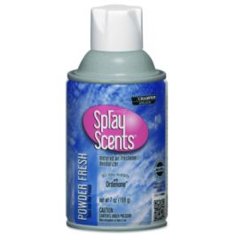 Champion Sprayon SPRAYScents Metered Air Freshener Refill, Powder Fresh, 7 oz Aerosol Spray, 12/Carton