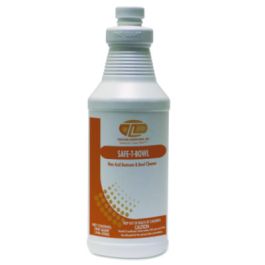 Safe-T-Bowl Liquid Toilet Bowl Cleaner, 32 oz Bottle, 12/Carton