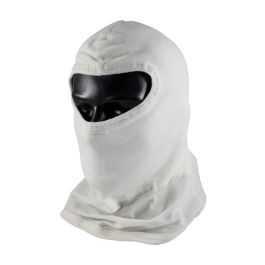 Double-Layer Nomex® Balaclava with Bib - Slit Eye, White, OS 202-132