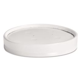 Vented Paper Lids, Fits 8 oz to 16 oz Hot Cups, White, 25/Sleeve, 40 Sleeves/Carton