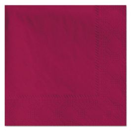 Beverage Napkins, 2-Ply, 9 1/2 x 9 1/2, Burgundy, 1000/Carton