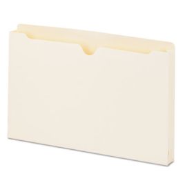 Economical Manila File Jackets, Straight Tab, Legal Size, Manila, 50/Box