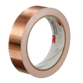 3M™ EMI Copper Foil Shielding Tape 1181, 1 in x 18 yd (25,40 mm x 16,5 m), 9 per case