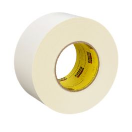 3M™ Textile Flatback Tape 2526, White, 72 mm x 55 m, 9.8 mil, 12 Rolls/Case