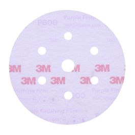 3M™ Purple Finishing Film Hookit™ Disc Dust-Free, 30771, 6 in, P600, 50 discs per carton, 4 cartons per case