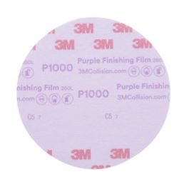 3M™ Hookit™ Purple Finishing Film Abrasive Disc 260L, 30669, 6 in, P1000, 50 discs per carton, 4 cartons per case