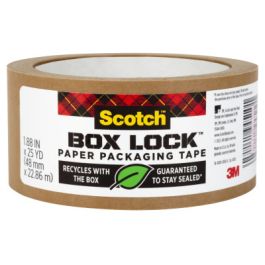 Scotch® Box Lock™ Paper Packaging Tape 7850-23-8GC, 1.88 in x 25 yd (48 mm x 22.8 m)