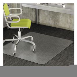 DuraMat Moderate Use Chair Mat, Low Pile Carpet, Flat, 46 x 60, Rectangle, Clear