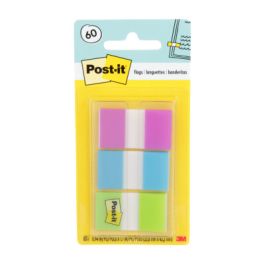 Post-it® Flags 680-PBG, .94 in. x 1.7 in. (23.8 mm x 43.2 mm) Purple, Blue, Green, 24 pk/cs
