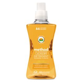 4X Concentrated Laundry Detergent, Ginger Mango, 53.5 oz Bottle, 4/Carton