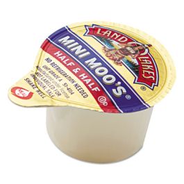 Mini Moo's Half and Half, 0.3 oz Mini Cups, 192/Carton