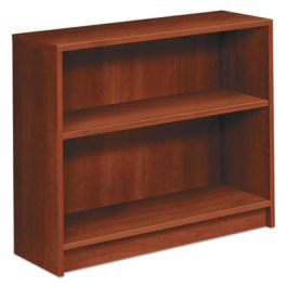 1870 Series Bookcase, Two-Shelf, 36w x 11.5d x 29.88h, Cognac