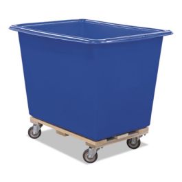 Poly Truck, (12-Bushel) 14.93 cu ft, Kiln-Dried Hardwood/Polyethylene, Blue/Natural