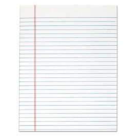 "The Legal Pad" Glue Top Pads, Wide/Legal Rule, 50 White 8.5 x 11 Sheets, 12/Pack