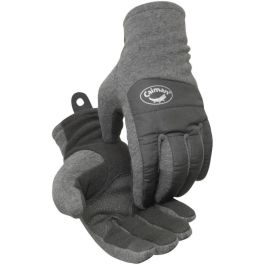 Fleece Glove with Micro-Dot Patch Grip and Thermal Lining - Touchscreen Compatible, Black, L 2384-5