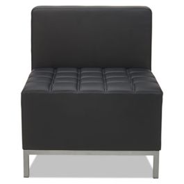 Alera QUB Series Armless L Sectional, Center Seat, 26.38" x 26.38" x 30.5", Black