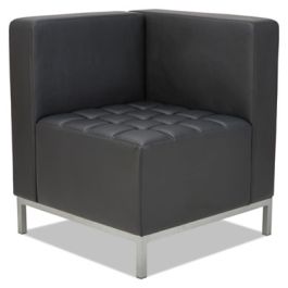Alera QUB Series Corner Sectional, 26.38" x 26.38" x 30.5", Black