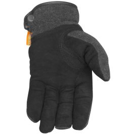 Deerskin Leather Palm Glove with Fleece Back and Heatrac® Insulation, Black, XS 2396-2