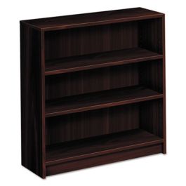 1870 Series Bookcase, Three-Shelf, 36w x 11.5d x 36.13h, Mahogany