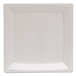 Milan Plastic Dinnerware, Plate, 6.75 x 6.75, White, 12/Bag, 14 Bags/Carton