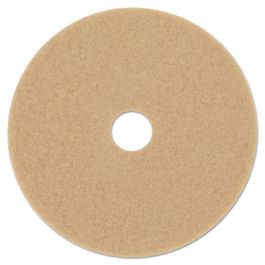 Ultra High-Speed Floor Burnishing Pads 3400, 20" Diameter, Tan, 5/Carton