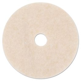 Ultra High-Speed TopLine Floor Burnishing Pads 3200, 20" Diameter, White/Amber, 5/Carton