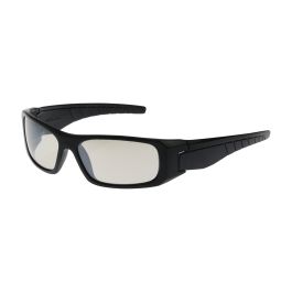 Full Frame Safety Glasses with Black Frame, Indoor/Outdoor Lens and Anti-Scratch / Anti-Fog Coating, Black, OS 250-53-0022