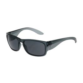 Full Frame Safety Glasses with Translucent Charcoal Frame, Gray Lens and Anti-Scratch / Anti-Fog Coating, Dark Gray, OS 250-57-0021