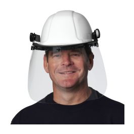 Plastic Face Shield Bracket for Cap Style Hard Hats with Universal Slots 251-01-5225