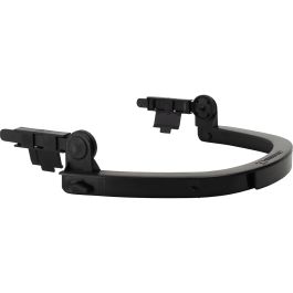 Cap Style Face Shield Bracket, Plastic, Slot Mount, Black, OS 251-EPB101