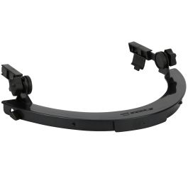 Dynamic Full Brim Hard Hat Bracket- Plastic, Slot Mount, Black, OS 251-EPB102