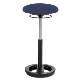 Twixt Extended-Height Ergonomic Chair, Supports Up to 250 lb, 22" to 32" Seat Height, Blue Seat, Blue Back, Black Base