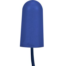 Metal Detectable Polyurethane Foam Corded Ear Plugs - 32 NRR, Blue, OS 267-HPF210D