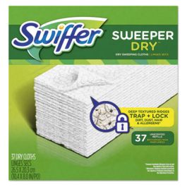 Dry Refill Cloths, White, 10.4 x 8, 37/Box, 4 Boxes/Carton